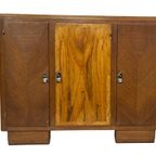 Art Deco Dressoir Kast Jaren 30 Met Marmeren Blad Design thumbnail 3