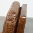 Karakteristieke En Zeer Comfortabele Rundleren Fauteuil/lounge Chair Met Een Uniek Design thumbnail 10