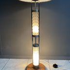 Glass Base Floor Lamp With Silk Shade By Richard Essig For Besigheim 1970S thumbnail 12