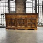 Vintage Houten Kast / Dressoir Met Ijzeren Accent thumbnail 5