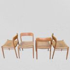 Set Van 8 Stoelen Niels Moller Voor Mollers Mobelfabrik thumbnail 10