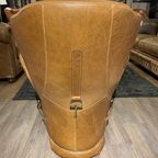 Saddle Chair / Zadel Fauteuil Vintage Camel Leer Eyecatcher thumbnail 14