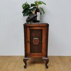 Vintage Landelijk Art Deco Nachtkastje Bijzetkastje Met Marmer Blad 8 thumbnail 2