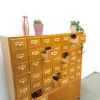 Oude Houten Ladekast Met Uitschuifbare Planken Vintage thumbnail 9
