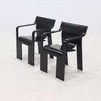 Set Of 2 Strip Dining Chairs By Gijs Bakker For Castelijn 1970s thumbnail 2