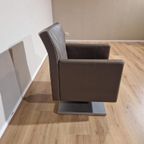 Jori Kubolo Draaifauteuil - Taupe Bruin - Leder - Design thumbnail 6