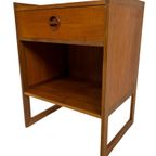 Vintage Arne Wahl Iversen Bijzettafel Nachtkastje 60's Teak thumbnail 3