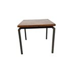 Side Table - Cees Braakman Stijl - Fineer - Metaal - Holland - 60S thumbnail 2