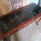 Grote Sidetable, Haltafel, Wandconsole Met Marmeren Blad thumbnail 6