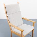 High Back Easy Lounge Chair / Fauteuil Ge 284a By Hans Wegner For Getama thumbnail 11
