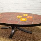 Vintage Franse Brutalist Salontafel Jean Jaffeux thumbnail 6