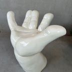 Vintage Hand Chair / Stool Polyester – 80’s thumbnail 4
