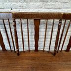 Vintage Houten Bank - Keukenbank, Tuinbank - Windsor Stijl thumbnail 4