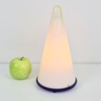 Vintage Teepee Tafellamp Melkglas ‘80 Kegel Lamp Glas Design thumbnail 3