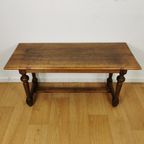 Landelijk, Brocante, Eiken Salontafeltje, Sidetable. 040601 thumbnail 5