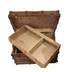 Antieke Houten Stoomboot Trunk thumbnail 5