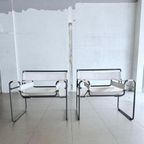 2X Vintage Original Wassily B3 Armchairs By Marcel Breuer thumbnail 9