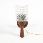 Dutch Design - Philips - Wandlamp - Teak - Kristal - 1960'S thumbnail 2