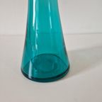 Vintage Aqua Blauwe Glazen Vaas thumbnail 2