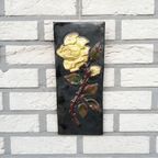 Vintage Keramiek Wanddecoratie Roos thumbnail 2