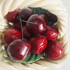Vintage Bassano Fruitmandje Kersen Keramiek 1970’s thumbnail 5