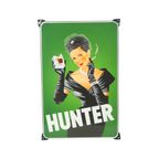 Grote Emaille Plaat Hunter Sigaretten Reclamebord Retro thumbnail 14