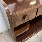 Vintage Art Deco Console Tafel /Dressoir Met Spiegel thumbnail 9