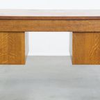 Uniek En Antiek Eikenhouten Art Deco Bureau Uit Begin 20e Eeuw In Amsterdamse School Stijl thumbnail 5