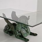 Bronzen Sfinxtafel Met Glazen Blad thumbnail 18