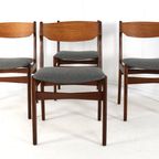 Set 4 Findahl Vintage Eetkamerstoelen Stoelen Gestoffeerd Deens thumbnail 7