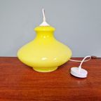 Vintage Gele Opaline Hanglamp, Jaren 70 thumbnail 10