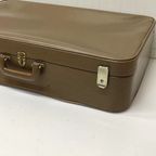 Bruine J70 Skai Koffer Brocante Opberger Suitcase thumbnail 8