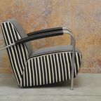 Zwart Witte Stoffen Leolux Scylla Design Fauteuil thumbnail 4