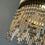 2 Beschikbaar!Italiaanse Vintage Murano Opaal Staafjes Hanglamp Kroonluchter thumbnail 10