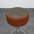 3x Bar Stool In Chrome, 1970s thumbnail 7