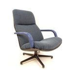 Artifort Swivel Chair Blue | F141 Geoffrey Harcourt Bureau thumbnail 5