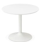 Witte Ronde Tulptafel In Perfecte Staat Doorsnede 90 Cm thumbnail 3