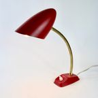 Fm Design Denmark - Red Desklamp - Scandinavian Design - Brass Neck thumbnail 2