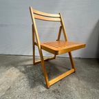 6x Vintage, Midcentury (beuken) Houten Klapstoel thumbnail 9