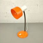 Vintage Bureaulamp Oranje thumbnail 4