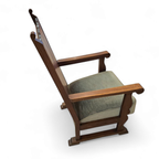 Oak High Back Arm Chair 1930s thumbnail 3