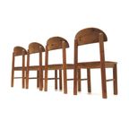 Set Van 4 Grenen Rainer Daumiller Eetkamerstoelen Gemaakt In De Jaren '70 thumbnail 5