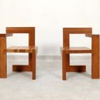 2 Steltman Chairs In The Style Of Gerrit Rietveld thumbnail 8