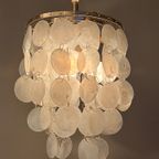 Opaline Capiz Parelmoer Vintage Schelp Hanglampen Meerdere Beschikbaar thumbnail 13