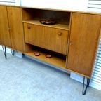 Mooi Retro Vintage Lowboard Midcentury Dressoir 220 Cm thumbnail 14