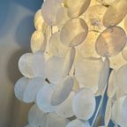 Meerdere Beschikbaar Capiz Schelpen Hanglamp Parelmoer Schelp Gouden Details ! Luxe Uitvoering thumbnail 9