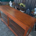 -klassieke Toonbank, Vitrinekast, Dressoir, Afm. 200x50m En thumbnail 3