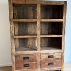 Unieke Kast Van Gerecycled Elmhout – Stoer, Robuust En Karaktervol thumbnail 2