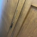 Vintage Drieluik Spiegel / Retro Oude Houten Wandspiegel thumbnail 7