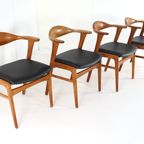 Set 4 Erik Kirkegaard Hong Mobelfabrik Stoel Stoelen Vintage thumbnail 15
